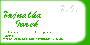 hajnalka imreh business card